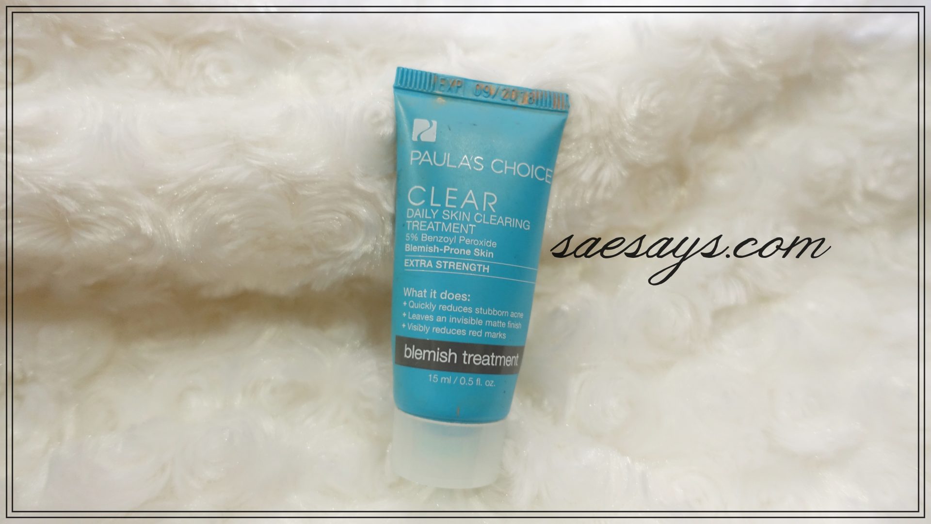 Review: Paula’s Choice CLEAR Extra Strength Daily Skin Clearing Treatment with 5% Benzoyl Peroxide